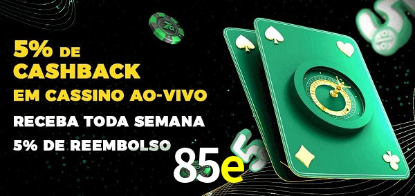 Promoções do cassino ao Vivo 85e